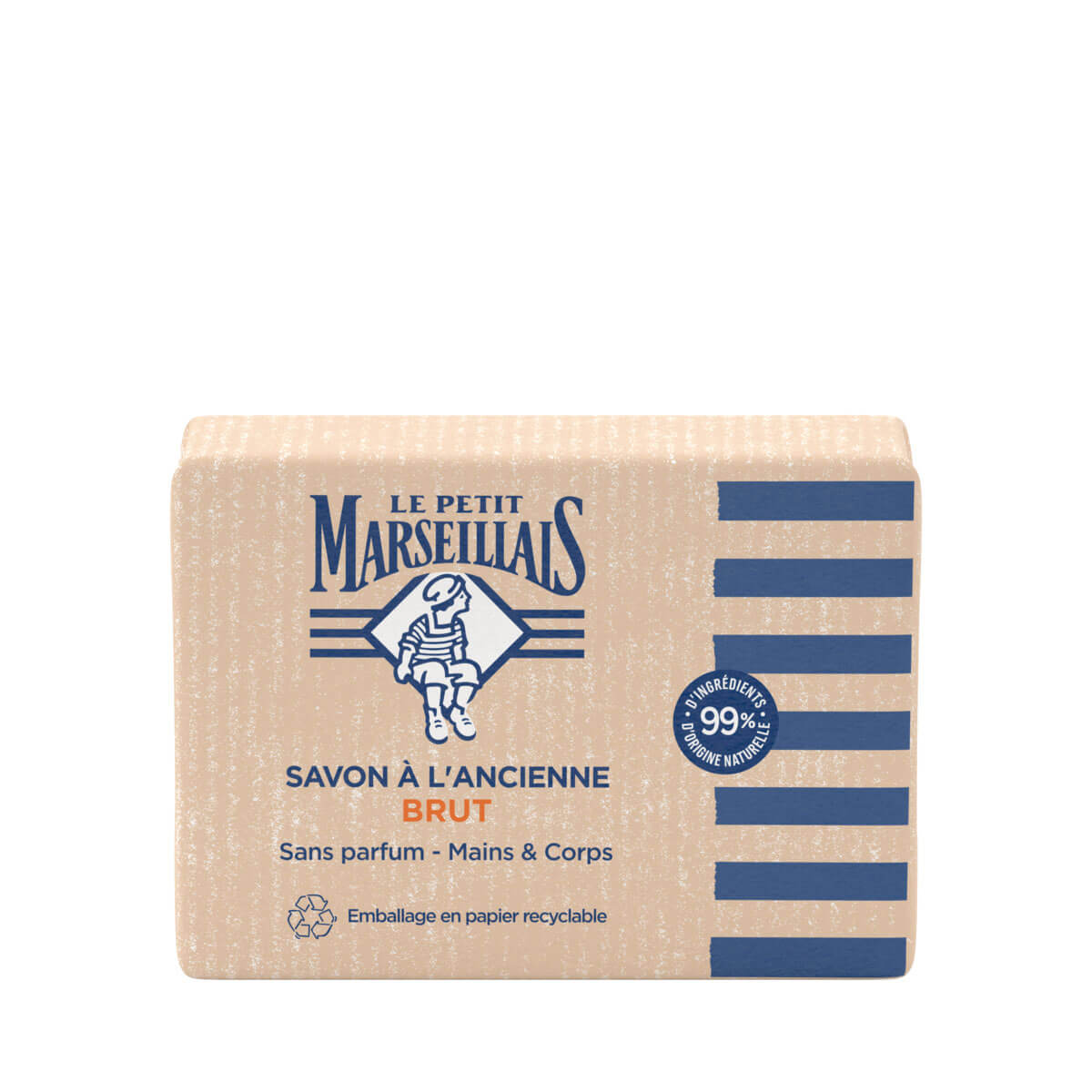 Le Petit Marseillais – Savon à l'Ancienne Brut 300g (Sans Parfum – Mains & Corps