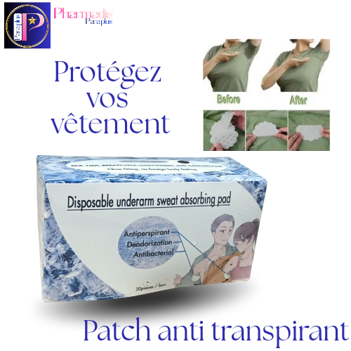 Patchs Anti-Transpirants Jetables pour Aisselles B/20