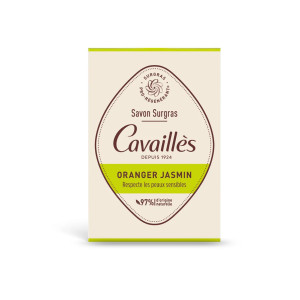 Cavaillès – Savon Surgras Pro-Régénérant « Oranger Jasmin » (Respecte les peaux sensibles) P/1
